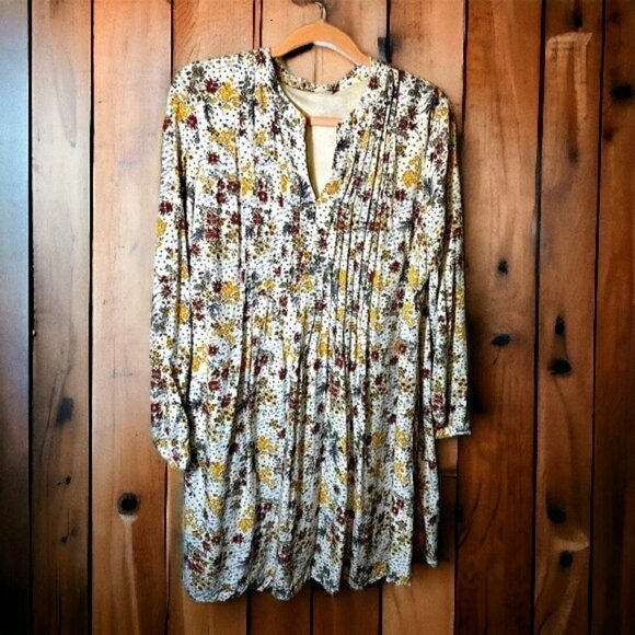 Old Navy Fall Floral Dress Women’s Size Large - Picture 2 of 11